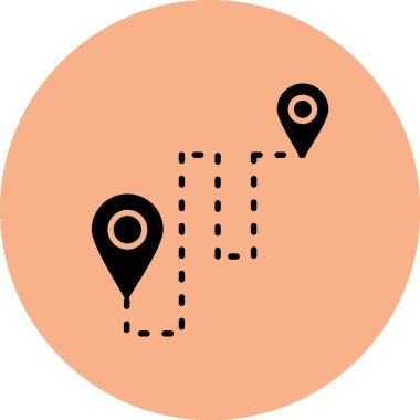 konum. Web simgesi basit illüstrasyon