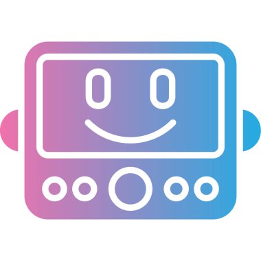 Robot simgesinin vektör illüstrasyonu