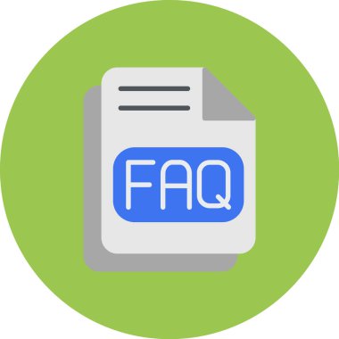 Faq vektör sembol tasarımı
