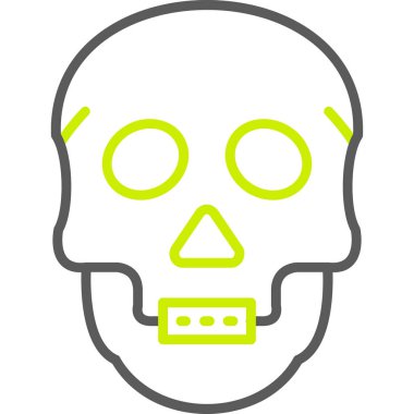 kafatası simgesi. vektör illüstrasyonu