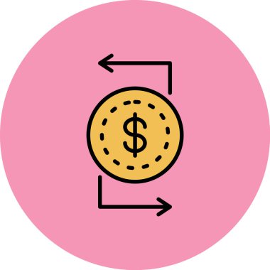 Para Geri Kazanma Garantisi, Her Kullanım İçin Basit Vektör Simgesi