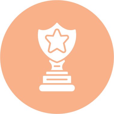 Kupa. Web simgesi basit illüstrasyon