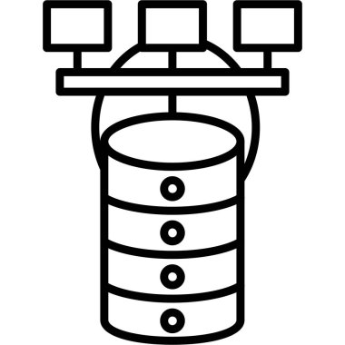 ağ veri depolama simgesi