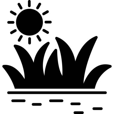 Bitki. Web simgesi basit illüstrasyon