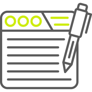 kalem simgesi vektör işareti