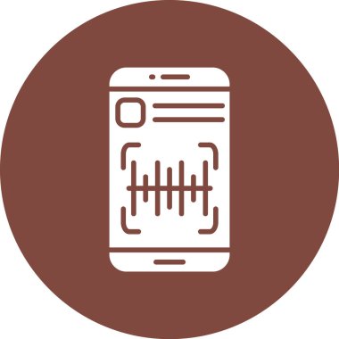 Cep telefonu simgesinin vektör illüstrasyonu