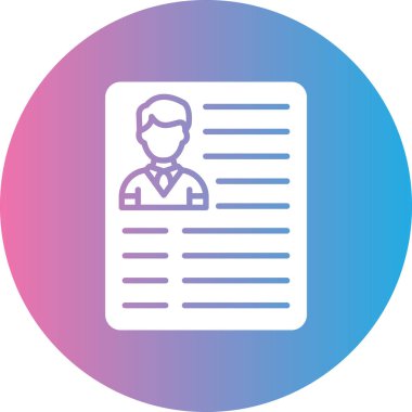 Bir belge simgesinin vektör illüstrasyonu