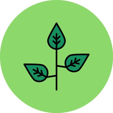 bitki simgesi vektör illüstrasyonu