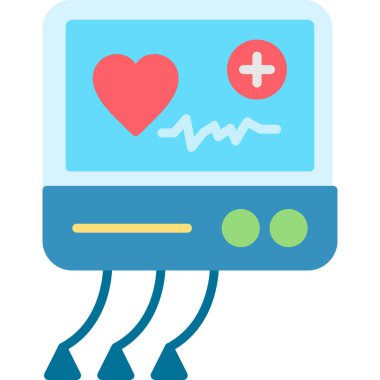 Kalp. Web simgesi basit illüstrasyon