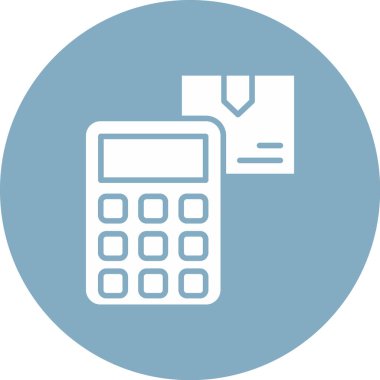 hesap makinesi simgesi vektör illüstrasyonu