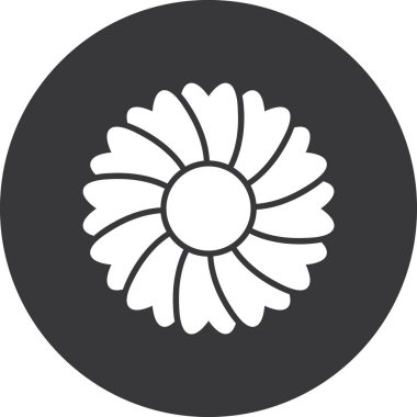 çiçek web simgesi basit tasarım