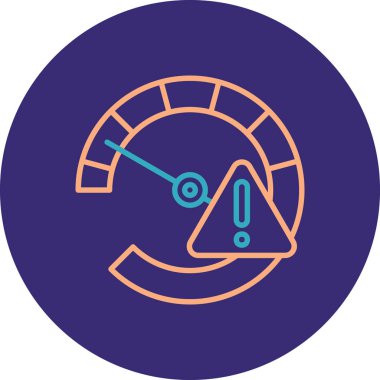 Bir saat simgesinin vektör illüstrasyonu