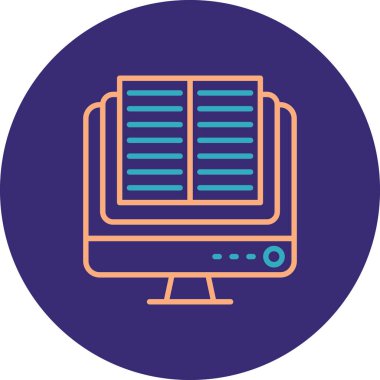 Bilgisayar. Web simgesi basit illüstrasyon