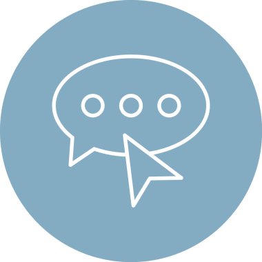 Sohbet mesajı vektör illüstrasyonu