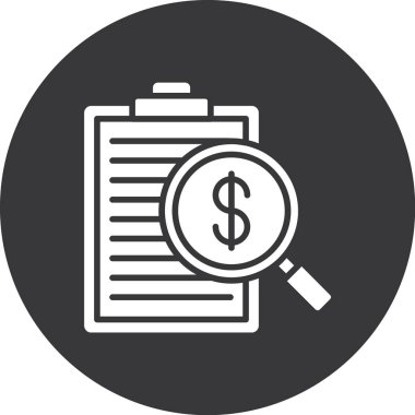 Dolar gagası ikon vektör illüstrasyonu