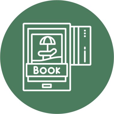 Kitabın düz dizaynlı vektör simgesi