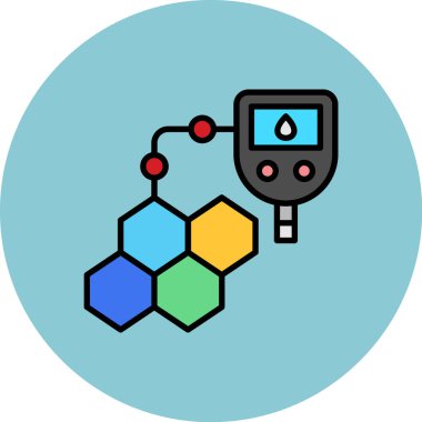 Tıbbi bir simgenin vektör illüstrasyonu