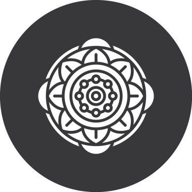 Çiçek çelenginin vektör çizimi