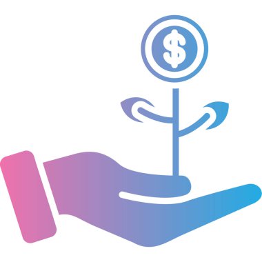 Dolar işareti simgesi, vektör çizimi