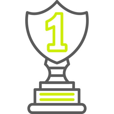 kupa simgesi vektör illüstrasyonu