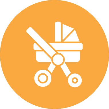 Bebek arabası vektör simgesi