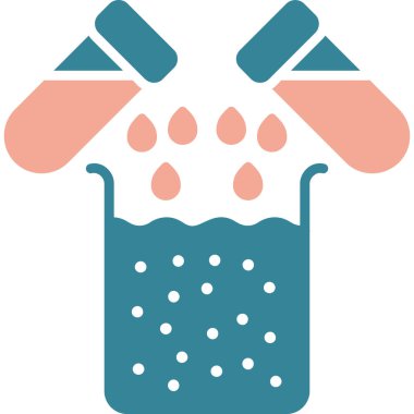 Duş banyosu ikonu. biçim düz simge sembolü, cyan ve mavi arkaplan, beyaz arkaplan.