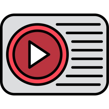 Düğme simgesi, vektör tasarımı oyna