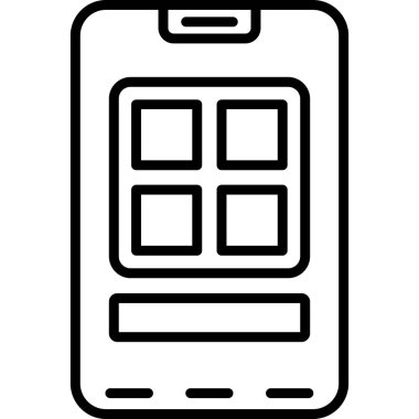 - Telefon. Web simgesi basit tasarım