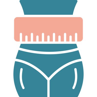 Bikini simgesi, vektör illüstrasyonu