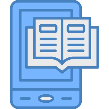 Kitap. Web simgesi basit illüstrasyon