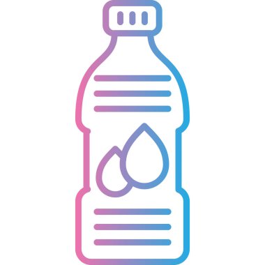 su şişesi simgesi, vektör illüstrasyonu