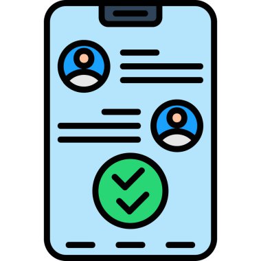 Akıllı telefon. Web simgesi basit illüstrasyon