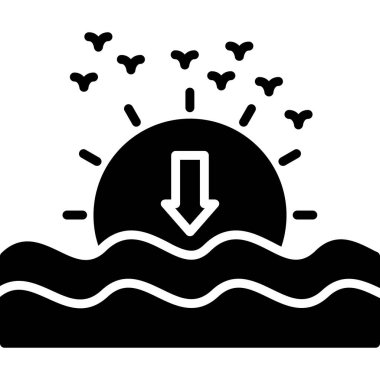 Siyah ve beyaz simgesinin vektör illüstrasyonu