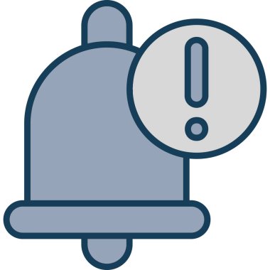 Alarm çanı uyarı simgesi - taslak biçimi