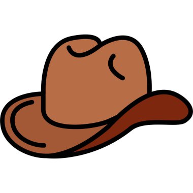 Büyük gülümsemeli kovboy şapkası.