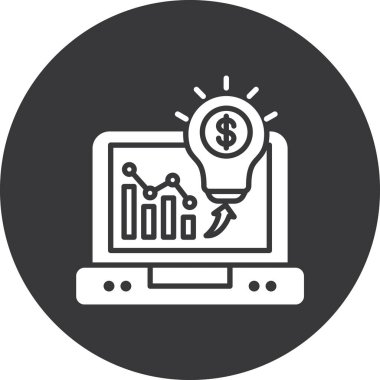 finansal büyüme simgesi, vektör illüstrasyonu