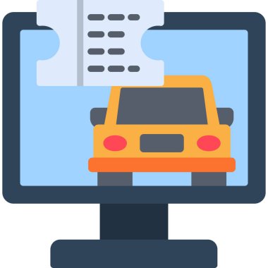 Bilgisayar. Web simgesi basit illüstrasyon