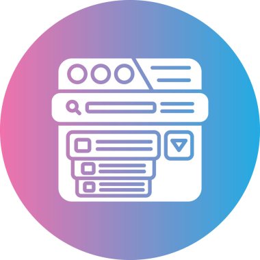 seo modern simgesinin vektör illüstrasyonu