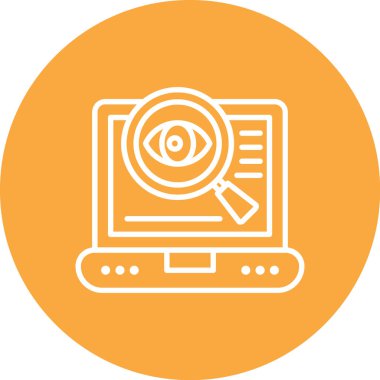 Web vektör renk çizgisi simgesi