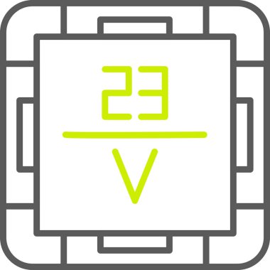 Dijital simge. vektör illüstrasyonu