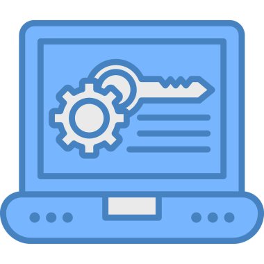 dizüstü bilgisayar kutsal kişilerin resmi. vektör çizim