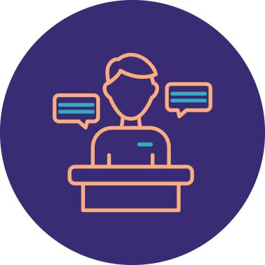 Modern simgenin vektör illüstrasyonu