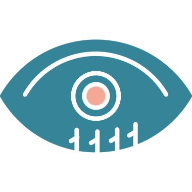 Göz simgesi vektör illüstrasyonu