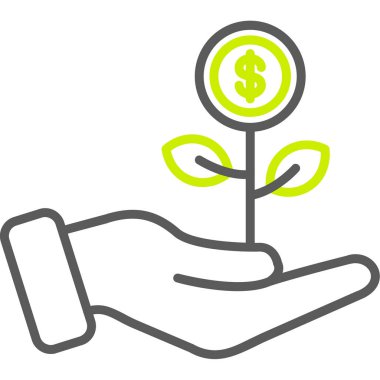 Dolar işareti olan bir fabrikada el ele tutuşmak, yatırım kavramı.