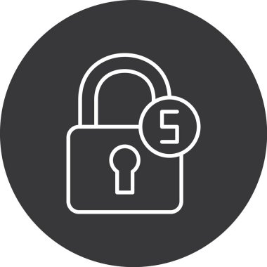 ikon vektör illüstrasyonunu kilitle