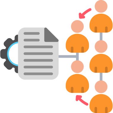 Sosyal ortam simgesi vektör illüstrasyonu