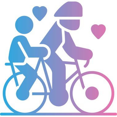 bisiklet aşkı çift simgesi