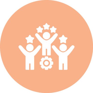 iş takım çalışması düz vektör simgesi