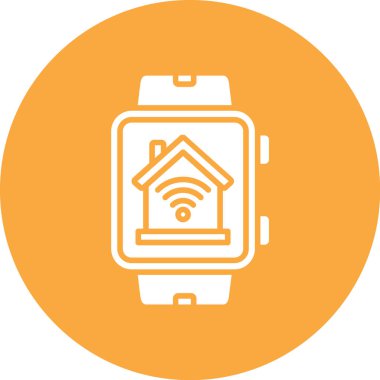 akıllı saat simge vektör illüstrasyonu