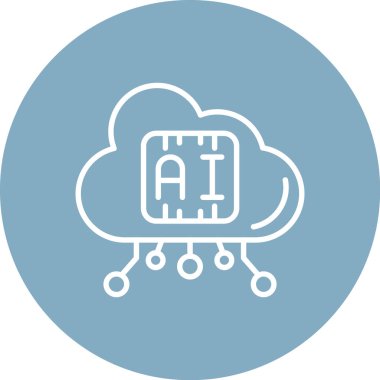 Bulut hesaplama teknolojisinin vektör illüstrasyonu